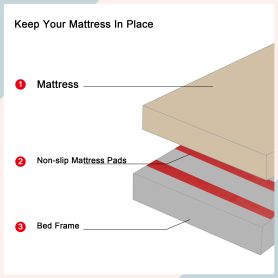 Queen Size Bed with Tall-Panel Headboard & Footboard, Built-in LED Lights, USB Charging Station
