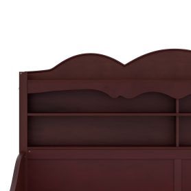 Wooden Twin Daybed With Storage Drawers and Storage Headboard Shelving 30 Wooden Twin Daybed With Storage Drawers and Storage Headboard Shelving