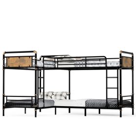 Quad Bunk Bed For 4 Kids, Heavy Duty Metal Twin Bunk Bed Frame 42 Quad Bunk Bed For 4 Kids, Heavy Duty Metal Twin Bunk Bed Frame