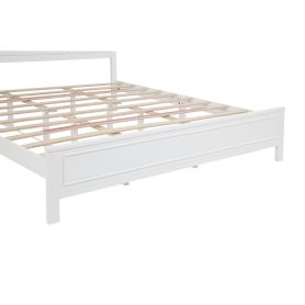 King Size Bed with Tall-Panel Headboard & Footboard