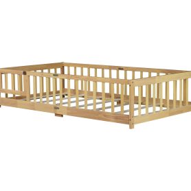 Twin Size Floor Bed with Fence and Door 23 Twin Size Floor Bed with Fence and Door