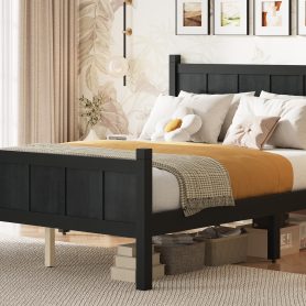 Full Size Flat Panel Bed with Headboard & Footboard