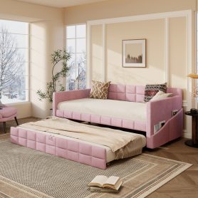Modern Twin Size Daybed with Pull-Out Trundle