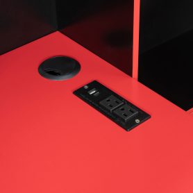 Full Size Gaming Daybed with Integrated Desk and Lights 45 Full Size Gaming Daybed with Integrated Desk and Lights