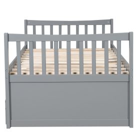 Daybed with Trundle and Drawers, Twin Size