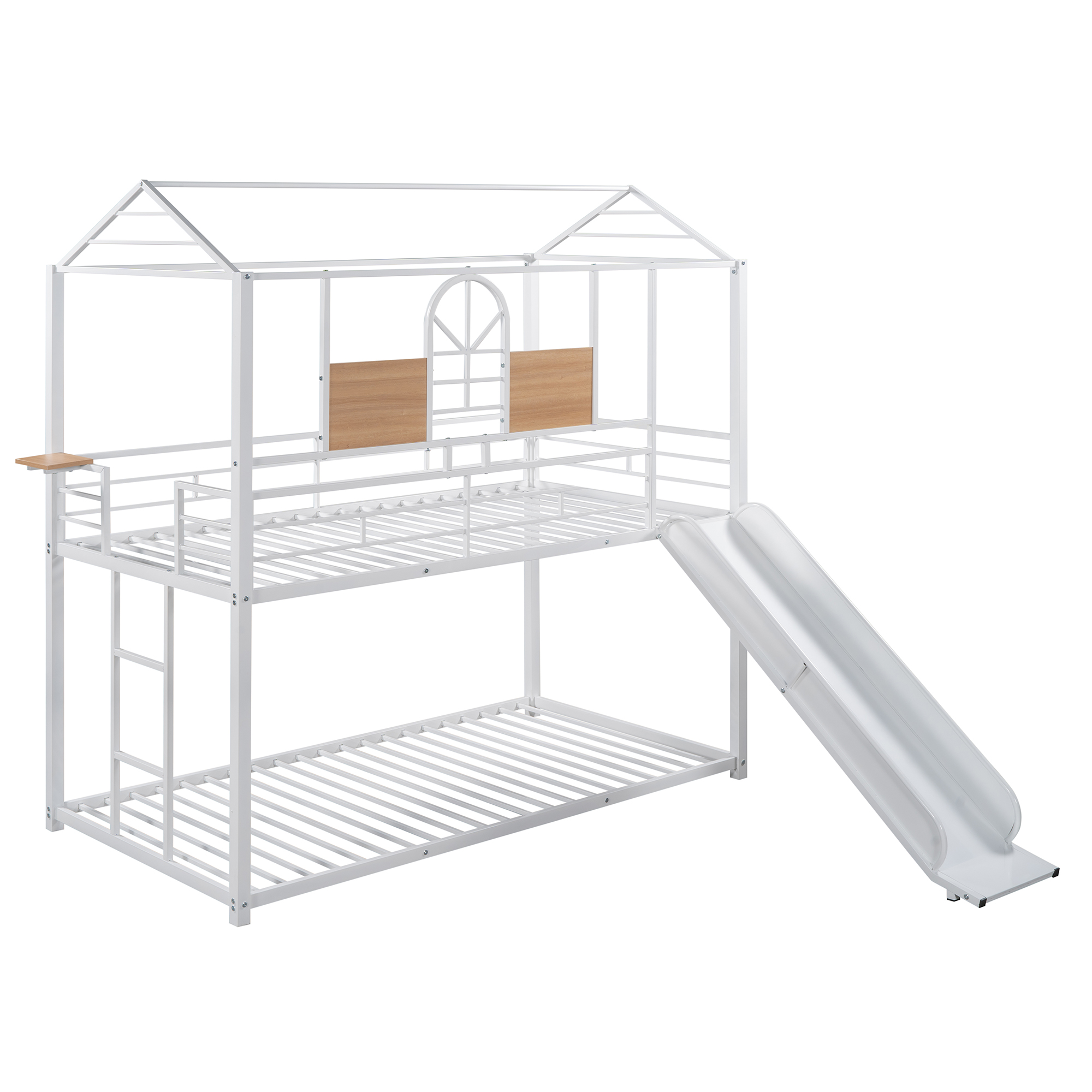 Metal Twin Over Twin Bunk Bed With Slide 13 Metal Twin Over Twin Bunk Bed With Slide