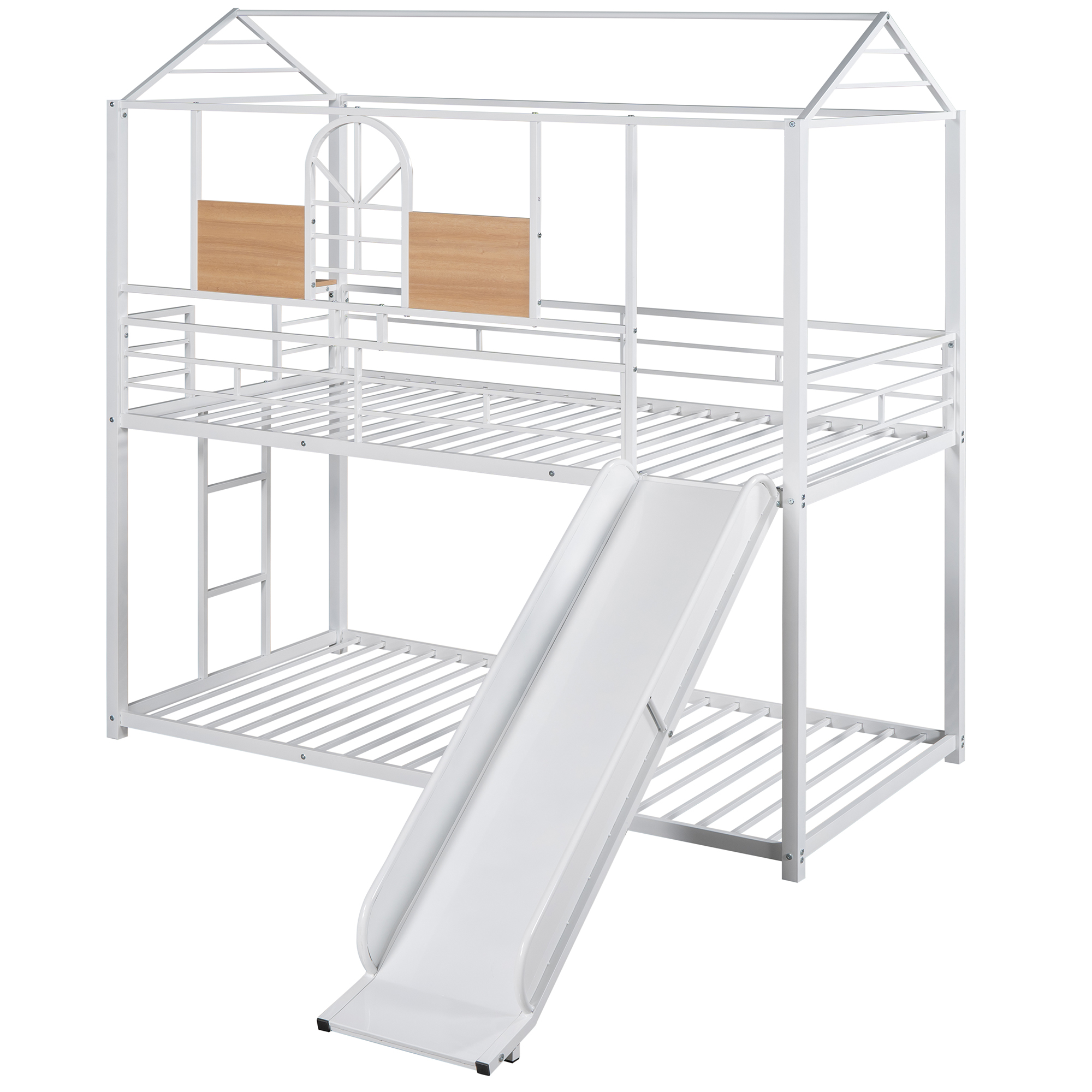 Metal Twin Over Twin Bunk Bed With Slide 8 Metal Twin Over Twin Bunk Bed With Slide