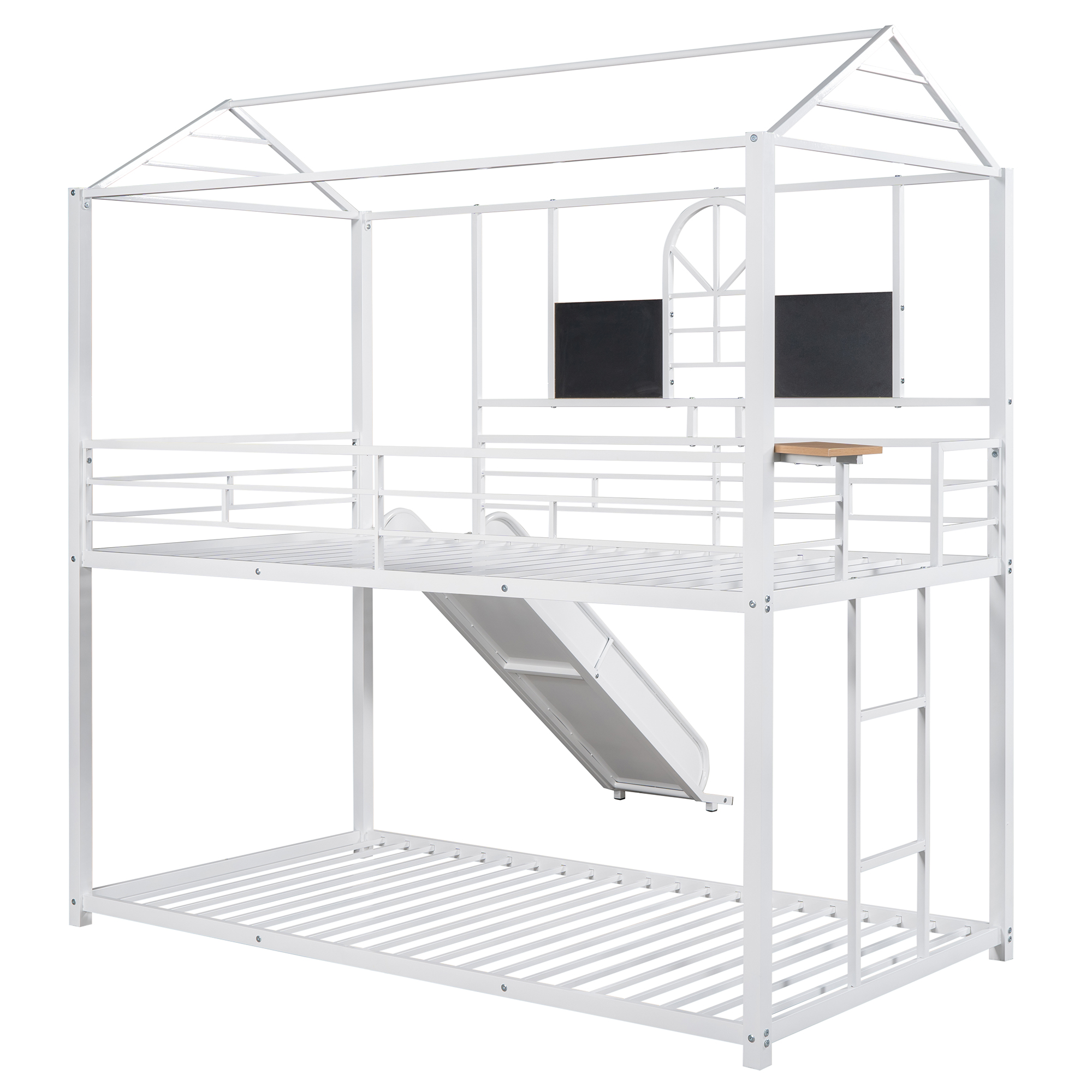 Metal Twin Over Twin Bunk Bed With Slide 20 Metal Twin Over Twin Bunk Bed With Slide