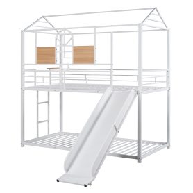 Metal Twin Over Twin Bunk Bed With Slide 27 Metal Twin Over Twin Bunk Bed With Slide