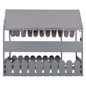 Twin Size Montessori House Bed for Kids