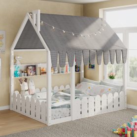Full Size Montessori House Bed for Kids
