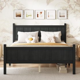 Full Size Flat Panel Bed with Headboard & Footboard