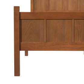 Twin Size Flat Panel Bed with Headboard & Footboard