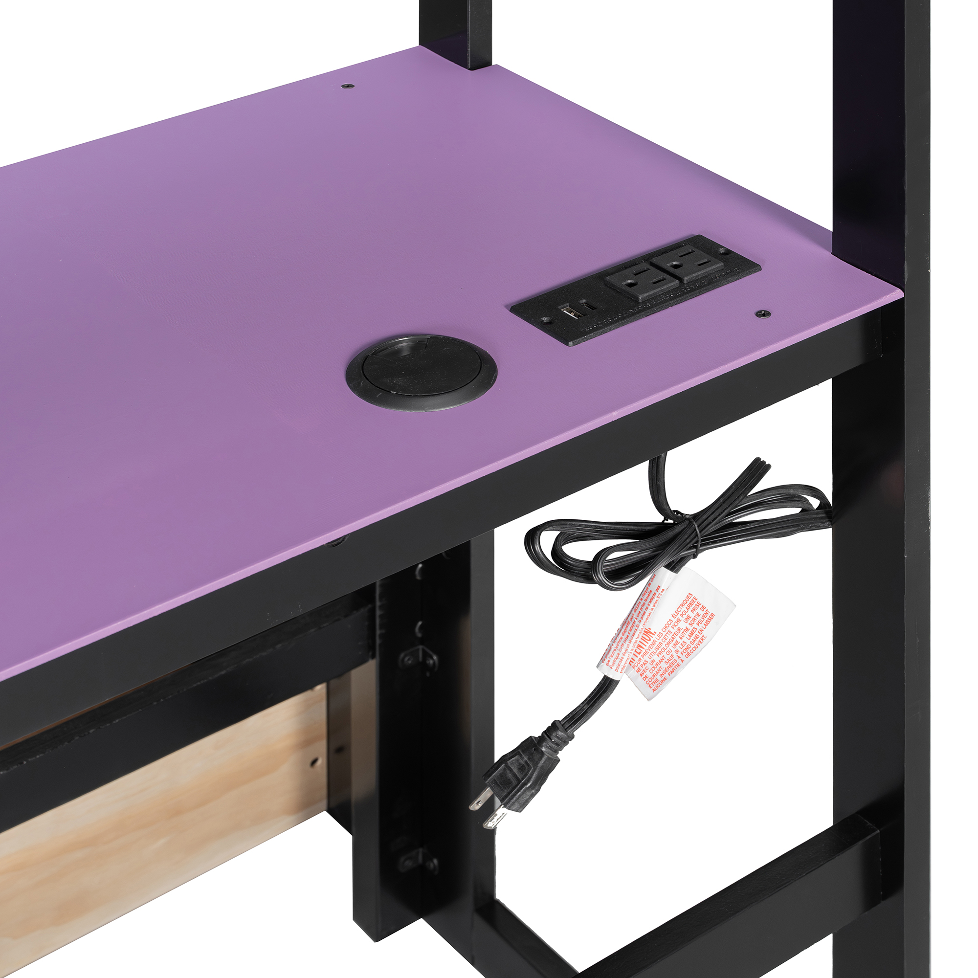 Twin Size Gaming Daybed with Integrated Desk and LED Light 29 Twin Size Gaming Daybed with Integrated Desk and LED Light