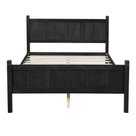 Full Size Flat Panel Bed with Headboard & Footboard