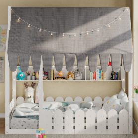 Full Size Montessori House Bed for Kids