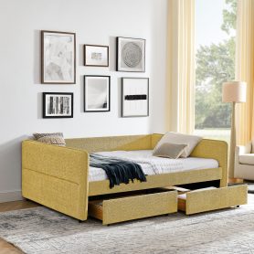 Queen Size Daybed with Two Drawers