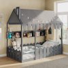 Twin Size Montessori House Bed for Kids