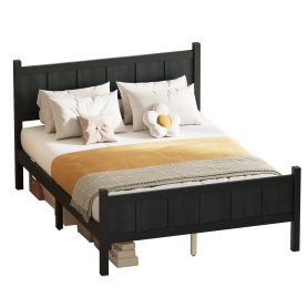 Full Size Flat Panel Bed with Headboard & Footboard