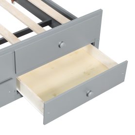 Daybed with Trundle and Drawers, Twin Size