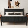 Queen Size Flat Panel Bed with Headboard & Footboard