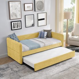 Twin Size Daybed With Twin Size Pop-Up Trundle