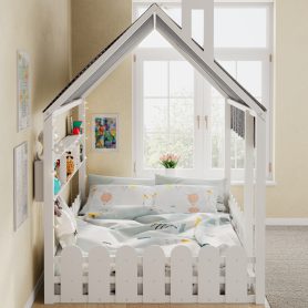 Full Size Montessori House Bed for Kids
