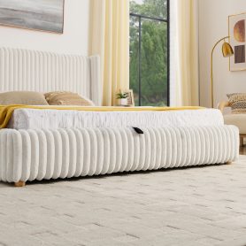 King Functional Vertical Striped Bed with Gas Lift Storage 21 King Functional Vertical Striped Bed with Gas Lift Storage