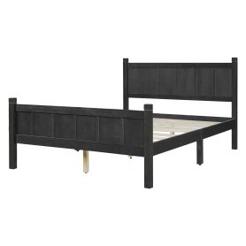 Full Size Flat Panel Bed with Headboard & Footboard