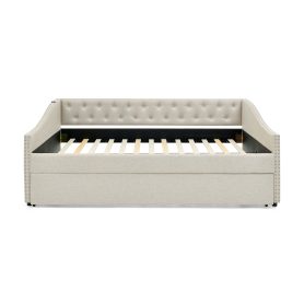 Full Size Daybed with USB Charging & Pull-out Extendable Bed