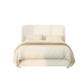 Boucle Full Bed Frame with Adjustable Height Headboard 29 Boucle Full Bed Frame with Adjustable Height Headboard