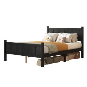 Full Size Flat Panel Bed with Headboard & Footboard