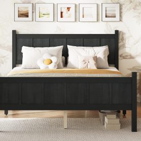 Full Size Flat Panel Bed with Headboard & Footboard