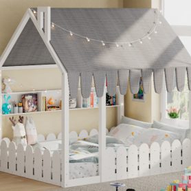 Full Size Montessori House Bed for Kids