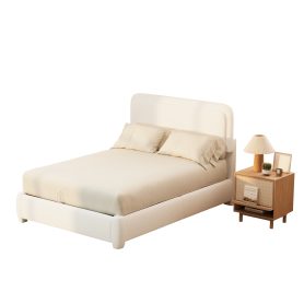 Boucle Full Bed Frame with Adjustable Height Headboard 30 Boucle Full Bed Frame with Adjustable Height Headboard