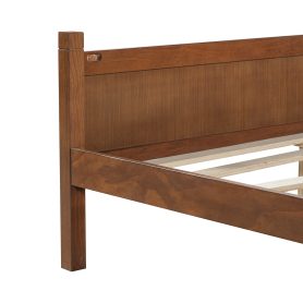 Twin Size Flat Panel Bed with Headboard & Footboard