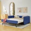 Full Size Daybed With Twin Size Pop-Up Trundle