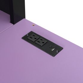 Full Size Wood Loft Bed with Shelves, Blackout Curtains and RGB Lights