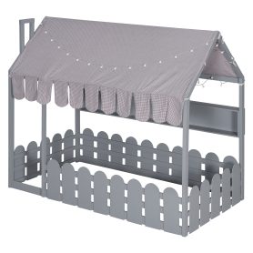 Twin Size Montessori House Bed for Kids