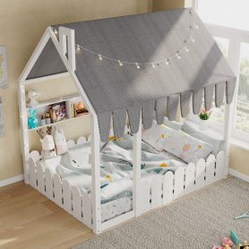 Full Size Montessori House Bed for Kids