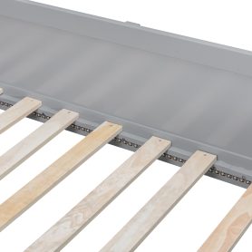 Twin over Full Bunk Bed with Shelf and LED 27 Twin over Full Bunk Bed with Shelf and LED