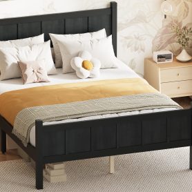 Full Size Flat Panel Bed with Headboard & Footboard