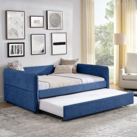 Full Size Daybed With Twin Size Pop-Up Trundle