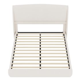 Upholstered Queen Bed Frame with Wingback Headboard 35 Upholstered Queen Bed Frame with Wingback Headboard