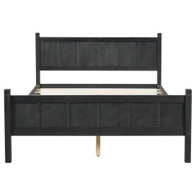Queen Size Flat Panel Bed with Headboard & Footboard
