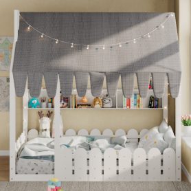 Full Size Montessori House Bed for Kids