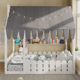 Full Size Montessori House Bed for Kids