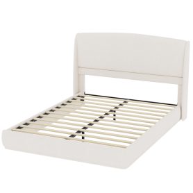 Upholstered Queen Bed Frame with Wingback Headboard 32 Upholstered Queen Bed Frame with Wingback Headboard