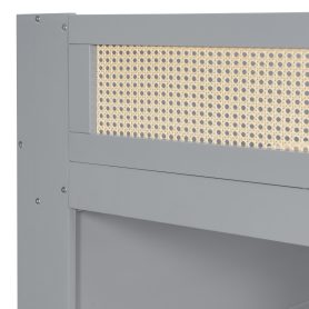 Twin over Full Bunk Bed with Shelf and LED 29 Twin over Full Bunk Bed with Shelf and LED