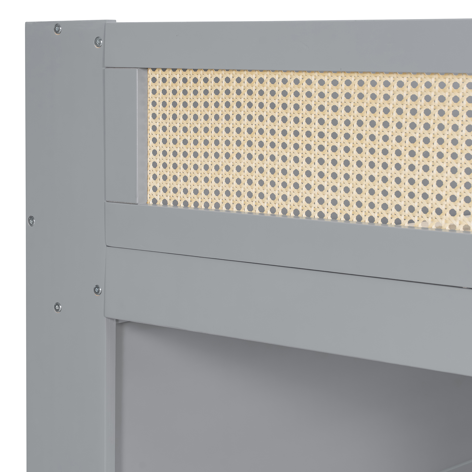 Twin over Full Bunk Bed with Shelf and LED 14 Twin over Full Bunk Bed with Shelf and LED